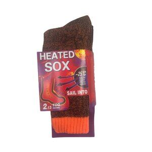 3 Pack Womens Thermal Heavy Duty Heated SOX Insulated Socks Size 9-11 (R/B/O)